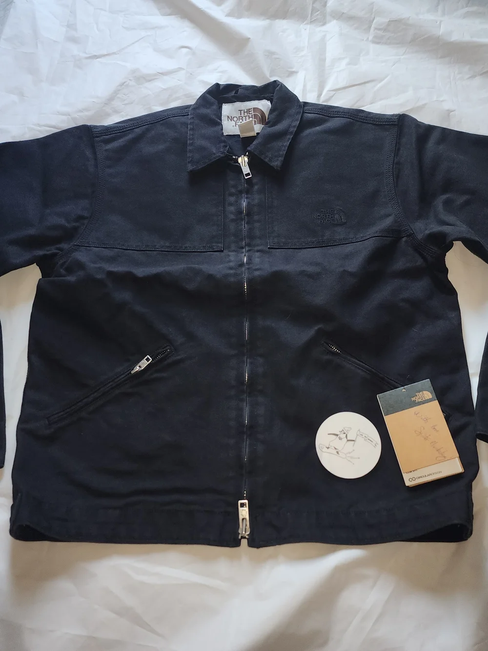 The North Face Men's Cedar Canvas Workwear Jacket Black Size Small New!!!...